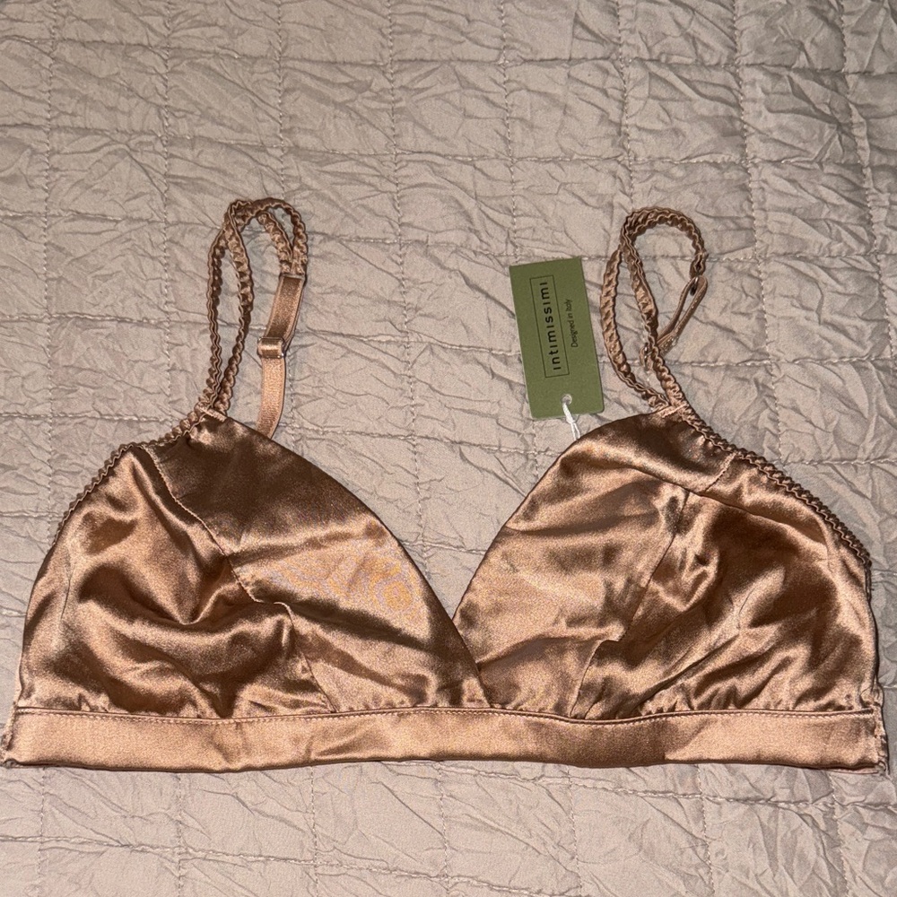 Intimissimi Satin Bralette - Copper